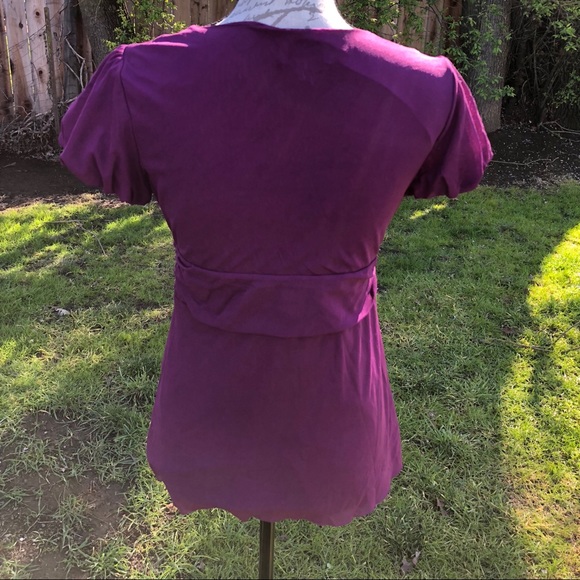Ann Taylor LOFT Purple Blouse - Picture 3 of 5